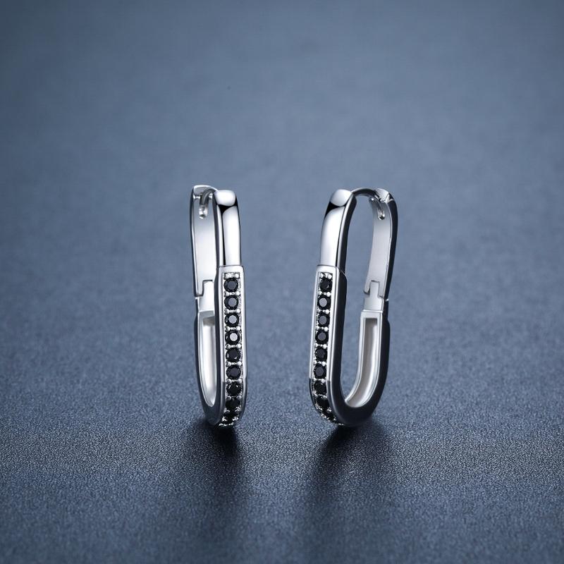 Black Awn Черные ювелирные серьги-кольца для женщин, подарочные серьги-кольца