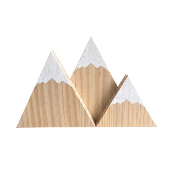 3 шт./набор деревянных украшений в форме снежной горы, реквизит для фотографий, деревянная подвесная настенная вывеска