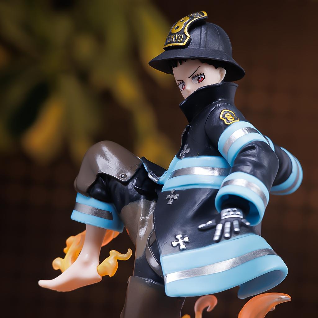 Enen no Shouboutai (Fire Force) Shinra Anime Character Statue Model Collectible Figure Toy Decoration Anime Merchandise Small Gi