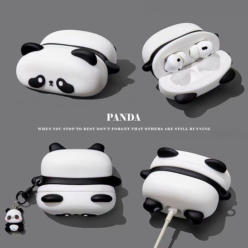 Lazy Panda Cartoon for Airpods Pro 3 Pro 1 4 3 2 Headphone with Charm Headset Cases Airpod Pro3 Funda With Hook