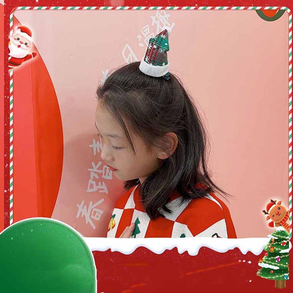 Korean Hair Accessories Christmas Costume Dress Up Christmas Hat Hairpin Children Hair Clip