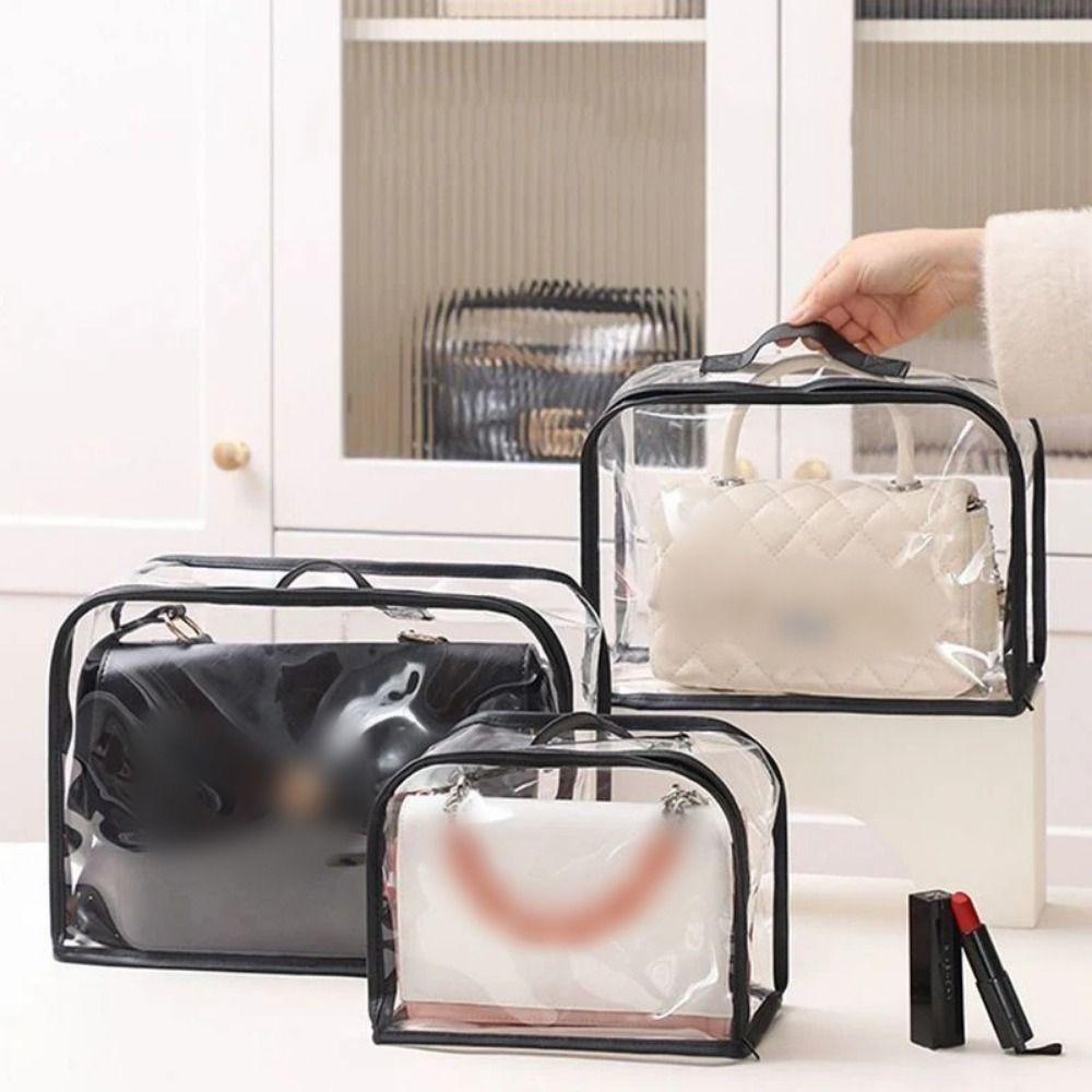 PVC Dust Bags Transparent Cosmetic Makeup Bag Simple Protective Sleeve Bathroom