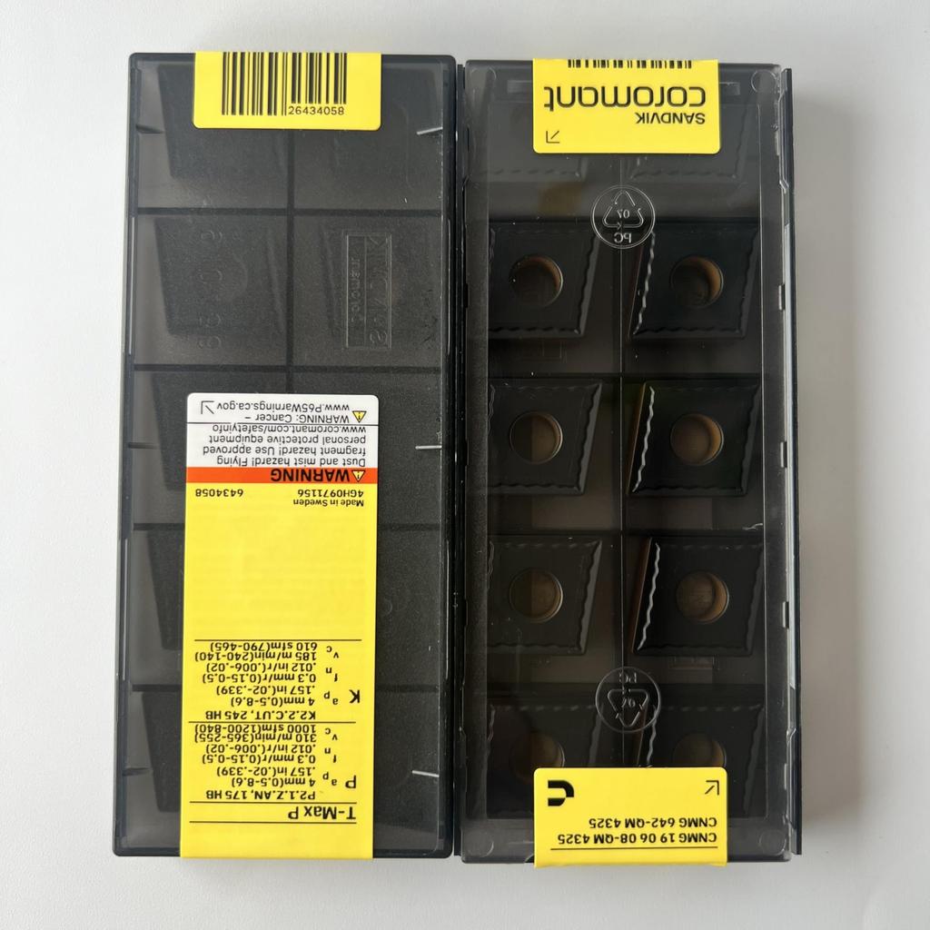 Sandvik / CNMG190608-QM 4325 / Original Swedish Hard Alloy Blade 10 Pcs