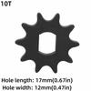 10/14 Teeth Cast Iron Sprocket Heavy Duty Chain Sprocket Durable Motor Sprocket  E-Bike