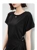 Irregular hem knitted skirt