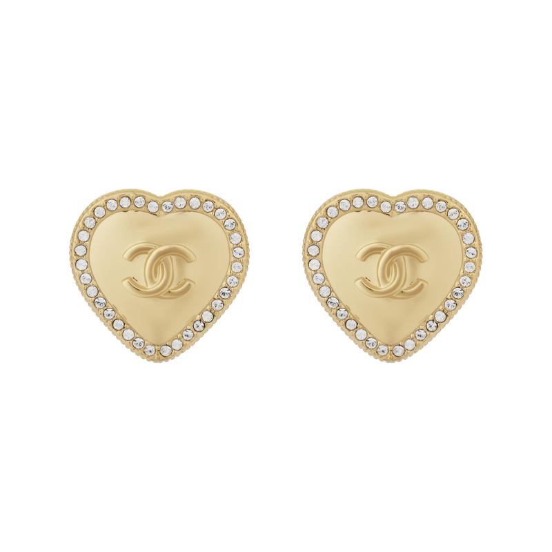 Chanel 24P Серьги Любовь Полые Плетеные Двойная C - Серьги Женские