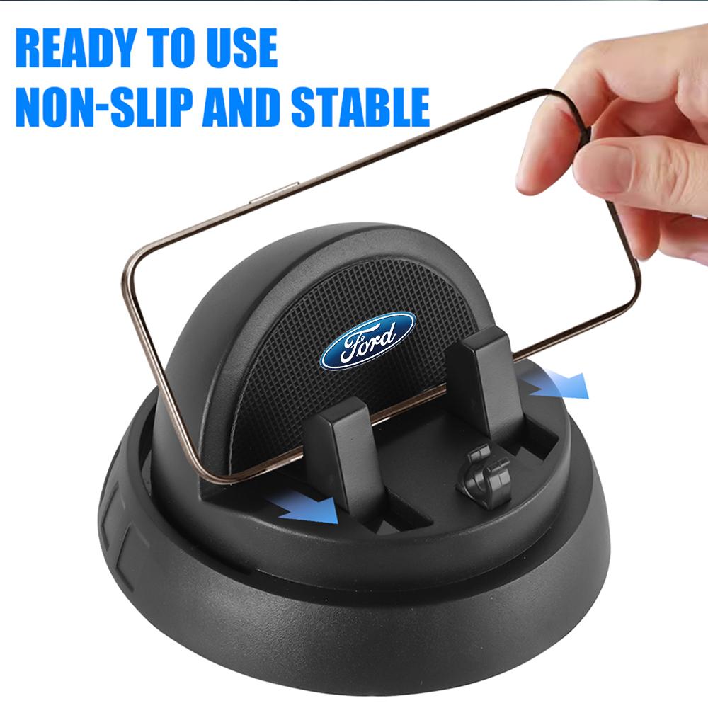 IARW2 Car Dashboard Phone Holder Relax Parking Phone License Plate Hint For Ford Fiesta Mondeo Fusion Explorer Escape Shelby Edge Kuga