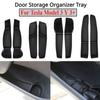 Car Door Storage Box For Tesla Model Y Model 3 Model 3 Highland 2024 TPE Gate Slot Anti Dirty Storage Organizer Tidying Kit