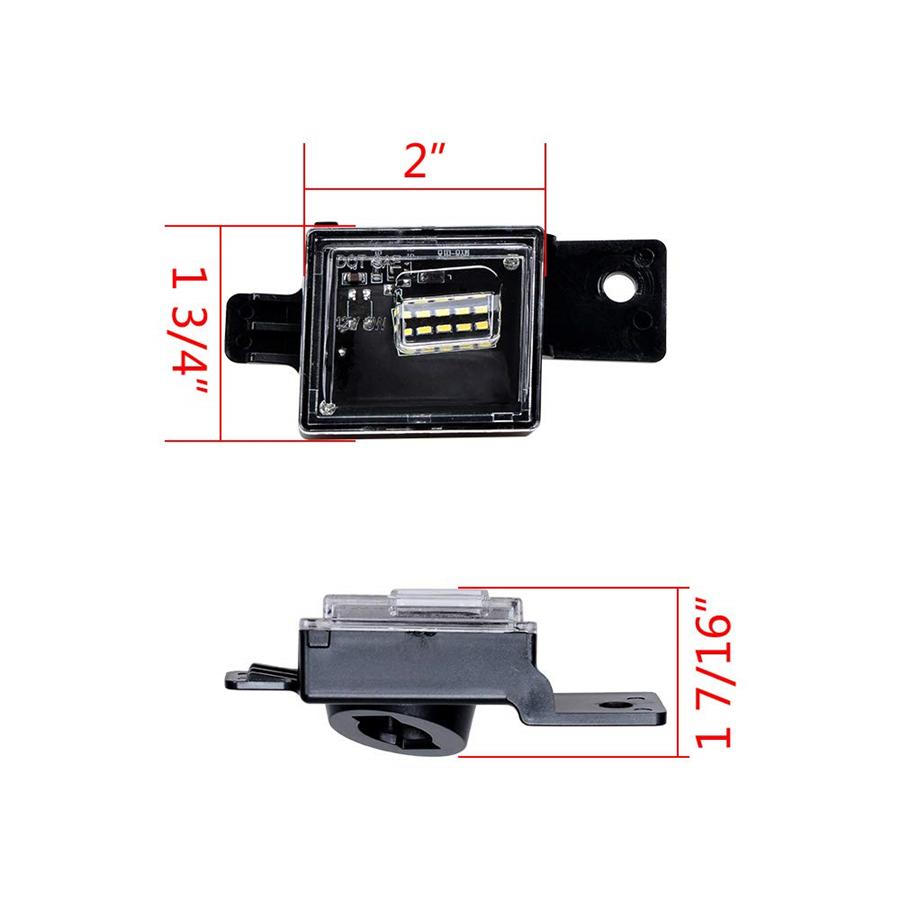 2 шт. Светодиодный задний фонарь / фонарь номерного знака для Chevy Silverado GMC Sierra 1500 2500 3500