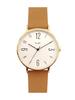 [Follow] Watch FLAT Simple Belt H02118S-1 CA Women's Beige