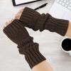 Диагональные полосатые митенки Осень и Зима Новые Мужские и Женские Жаккардовые Вязаные Шерстяные Теплые Рукава Флисовые Нарукавники