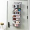 Over the Door Organizer Storage 4 Shelf Hanging Door Organizer with 4 Large Capacity Pockets for Bedroom Bathroom 1pc