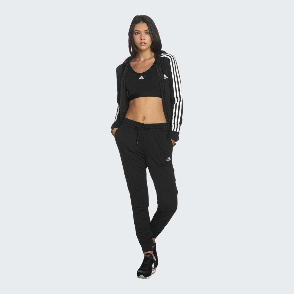 adidas Однотонные повседневные брюки с логотипом и завязками на шнурке, женские плавки, черные GM5526