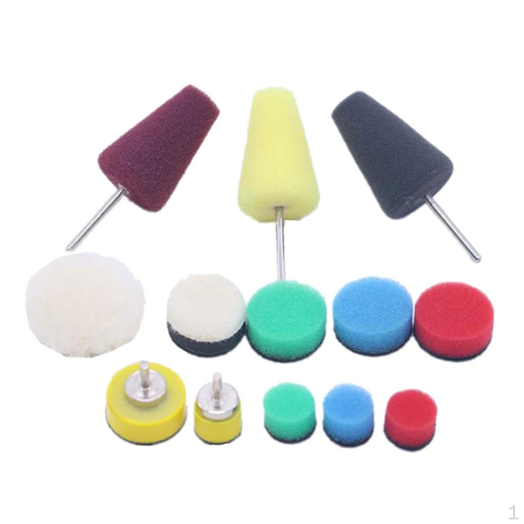Detail Polishing Sponge Disc Pad for Drill 0.5-1' -13Pcs
