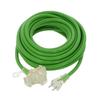 Takagi M.M. Work Color Extension Cord, Soft Type, 10m, 3 Outlets, Green (TG-COD-1003GA), Up To 1500W, 125V 15A, 3 Outlets, 3-Way Distribution, Green,