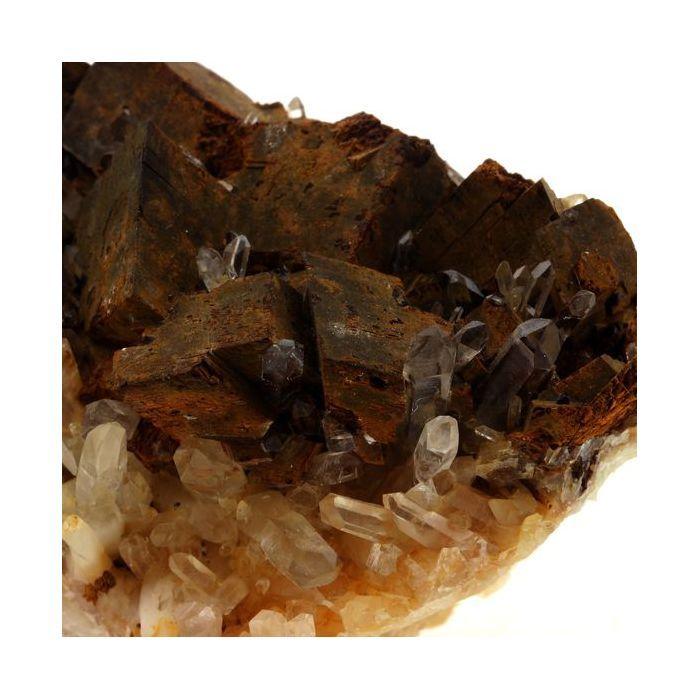 Pierres et Minéraux. Quartz + Siderite. 1792.0 ct. Allevard, Isère, France.