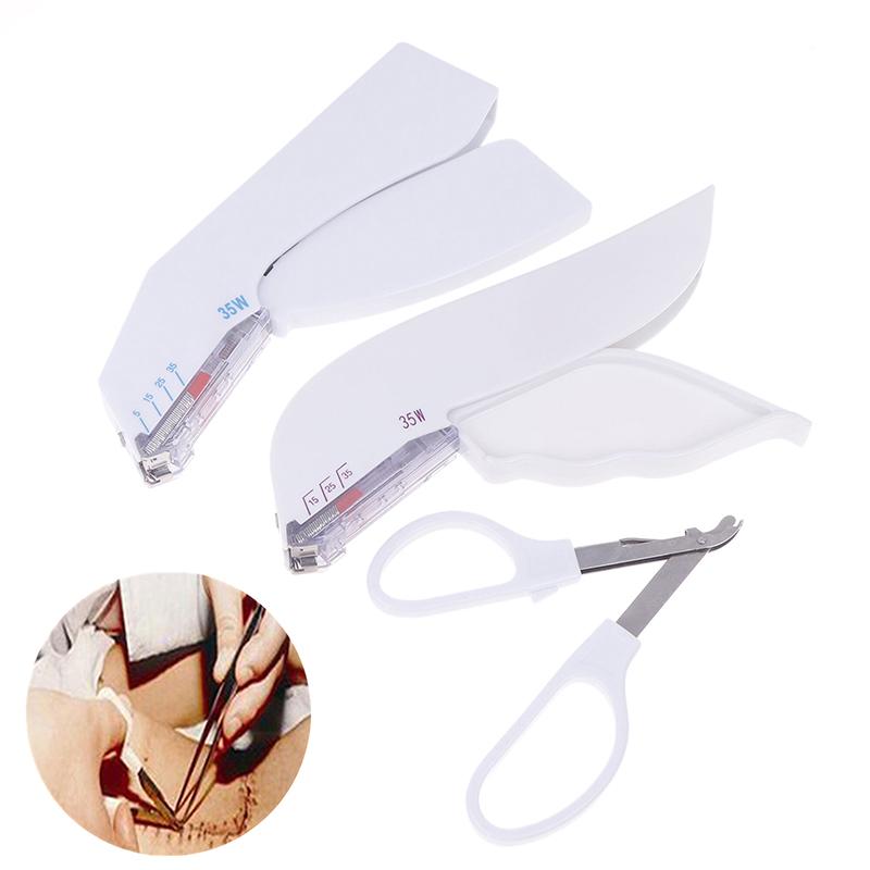 Профессия Медицинская Хирургия Специальная Нержавеющая Сталь Машина для Сшивания Кожи Одноразовый 35 Вт Хирургический Степлер для Кожи Степлер для Швов