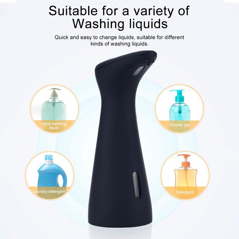 Automatic Soap Lotion Dispenser Battery Operated 200ML Liquid Dispenser PX6 Waterproof Hand Free for Kitchen Bathroom Washroom
