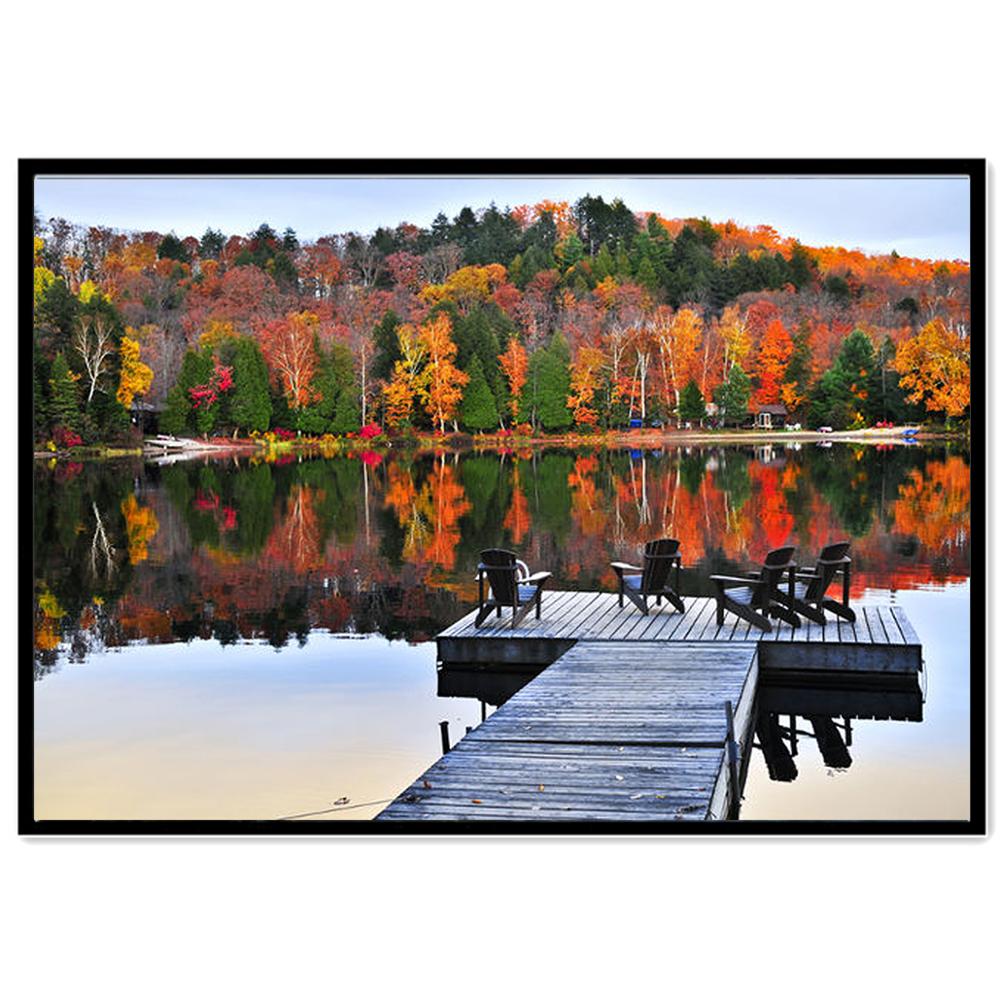 Пейзаж 5D алмазные картины, полные алмазных цветов, сельская морская круглая алмазная мозаика, украшение для дома, сделай сам, стена ручной работы