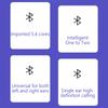 Беспроводная бизнес-гарнитура Bluetooth 5.4 с открытым вращением на 180° и микрофоном, с костной проводимостью, заушным креплением, сенсорным управлением, спортивные Hi-Fi наушники