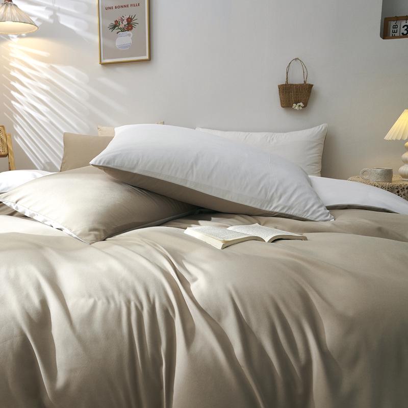 Наволочки в скандинавском стиле однотонные 47x74 см (Пара) для домашнего текстиля