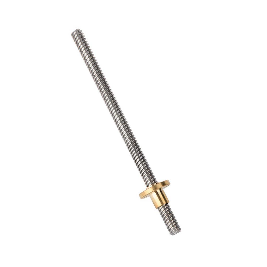 Т8 8мм Трапециевидный Резьбовой Стержень из Нержавеющей Стали Винт и Латунная Гайка для 3D Принтера