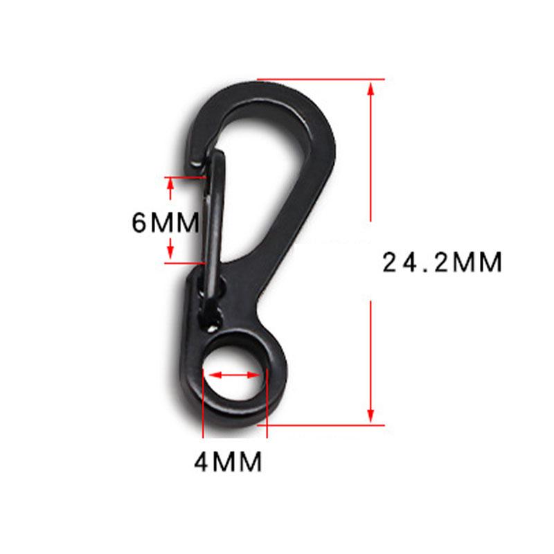 10 шт мини-весенние застежки для рюкзака альпинистские карабины брелок для кемпинга крючки