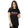 Disney Womens/Ladies Mulan Script Cotton Boyfriend T-Shirt