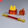 Нетоксичные Moc Кирпичи Огонь Нога Кольцо Оружие 4 см Фигурка Тело Ношение Специальные Эффекты Аксессуары Строительные Блоки Игрушки Подарок для Детей