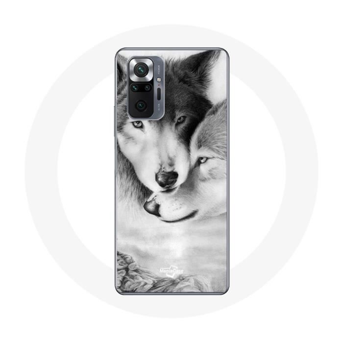 Чехол для Xiaomi Redmi Note 10 Pro Wolf Duo животные
