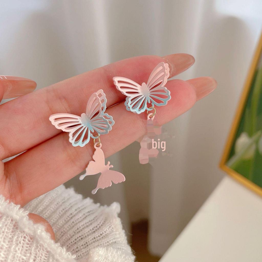 Летние серьги-бантики со звездами серебристого цвета: Сладкий, Изысканный и Уникальный Дизайн для Женщин