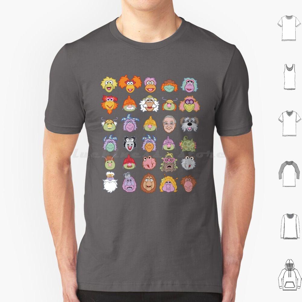 Fraggle Rock T Shirt Cotton Men Women DIY Print Fraggle Boober Wembley Gobo Mockey Dance Your Cares Away Doozer 80s Tv Show