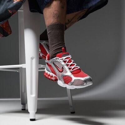 Кроссовки Nike Air Zoom Spiridon Cage 2 (CJ1288) красный/серебристый
