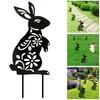 Садовый кол, креативная форма, износостойкий акриловый газонный кол, пасхальный кролик, двор, художественный орнамент для дома