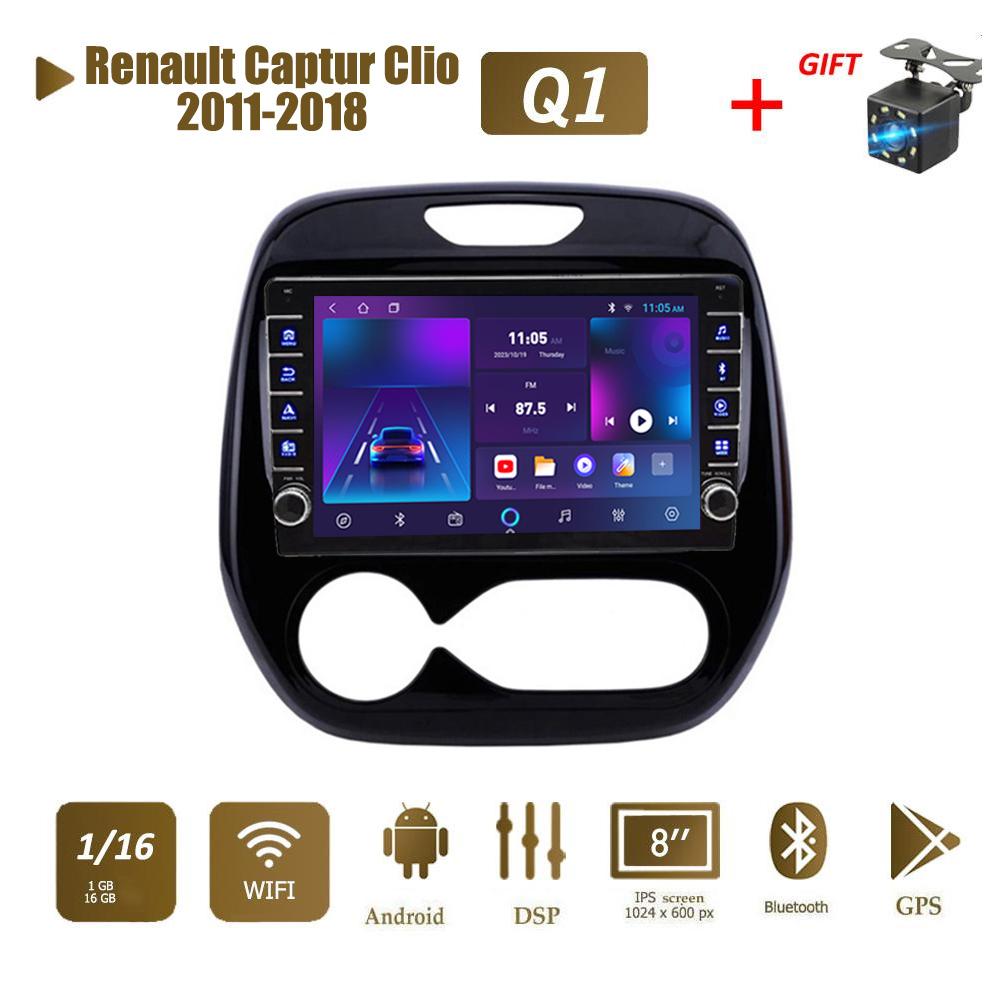 icreative Для Renault Captur Clio 2011-2018 с кнопкой Android автомобильный радиоприемник мультимедийный плеер навигация стерео GPS 2 Din Carplay 2 + 32 ГБ