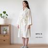 Халат Bloom Imabari для полотенец, цветочный, Сделано в Японии, Размер M, Для женщин, Ткань/Марля, 100% Хлопок, Узор, Кант, Легкий,