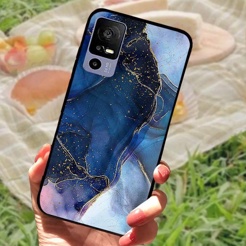 Soft TPU Phone Case For TCL 40R 5G Shockproof Black Protection Bumper For TCL 40 R 5G Beautiful Fashion Phone Back Fundas Coques