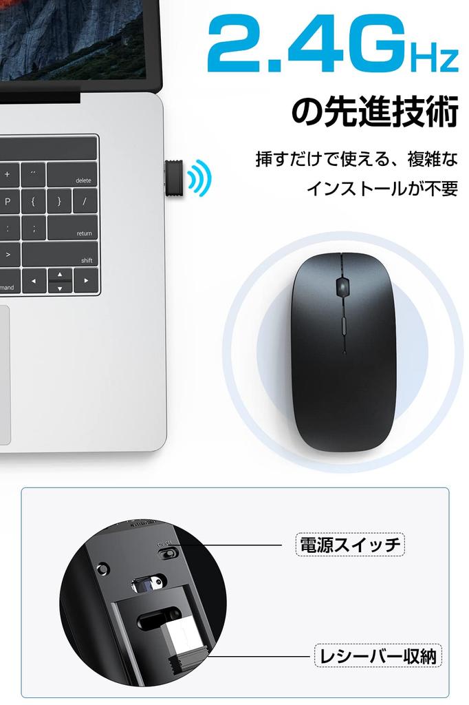 Беспроводная ультра беспроводная энергия 3DPI высокая совместимость с белой мышью, тонкая, тихая, мышь, экономия, 2,4 ГГц, режим, точность, портативная,