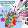 Acrylic Paint Pens For Rock Painting Kit, Glass,craft,ceramic, Stone,fabric,wood, 18 Colors Permanent Marker Pen,arts And Craft Sets For Adults Kids,c