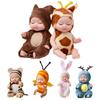 Crafted Lifelike Sleeping Newborn Baby Doll With Rotatable Limbs**