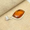 Honey Topaz Gemstone Solid 925 Sterling Silver Pretty Jewelry Handmade Pendant