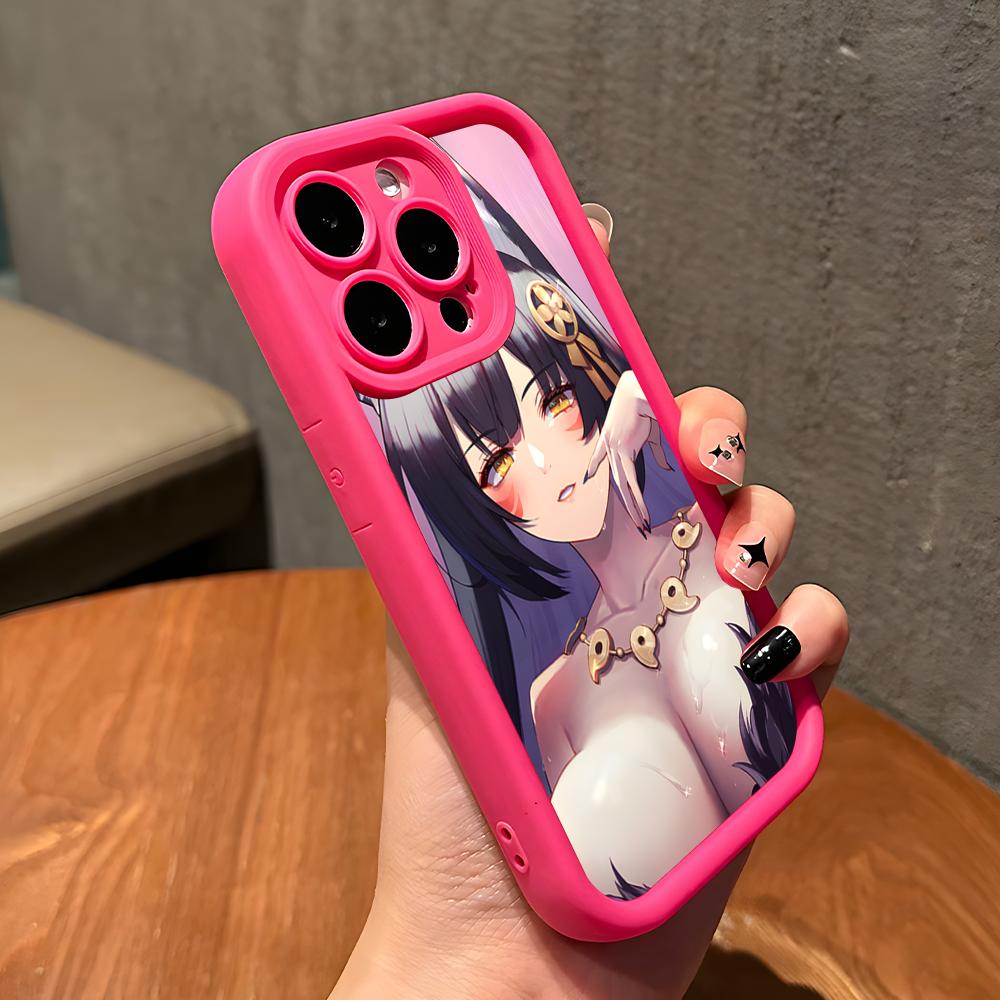 Azur Lane Мусаси Утолщенный ТПУ Чехол для Мобильного Телефона для iPhone 17 16 15 14 13 12 11 Air Pro Max Plus Цветной Чехол