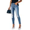 Женские джинсовые классические универсальные модные брюки с высокой талией