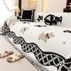 Vintage Chenille Sofa Cover Full Coverage Non-Slip Couch All-Season Universal Dog Pattern Couch Camping Blanket
