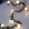 1.5M 10 Leds Rose Flower Led Fairy String Lights Battery Powered Wedding Valentine's Day Event Party Garland Decor Light HMM