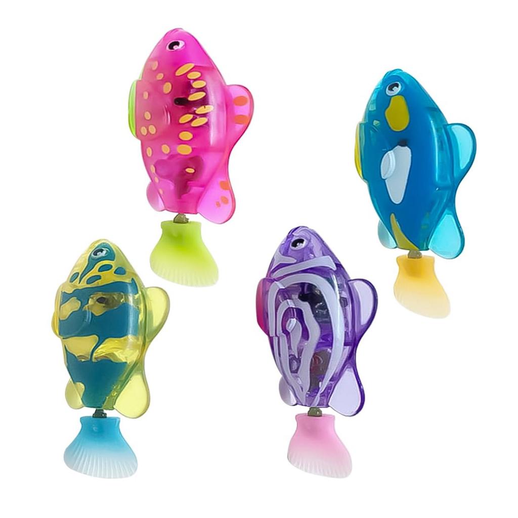 4 шт. Интерактивная Электрическая Плавающая Рыбка Игрушка для Кошек Автоматический Датчик Движения Безопасная для Домашних Кошек Упражнения Развлечения