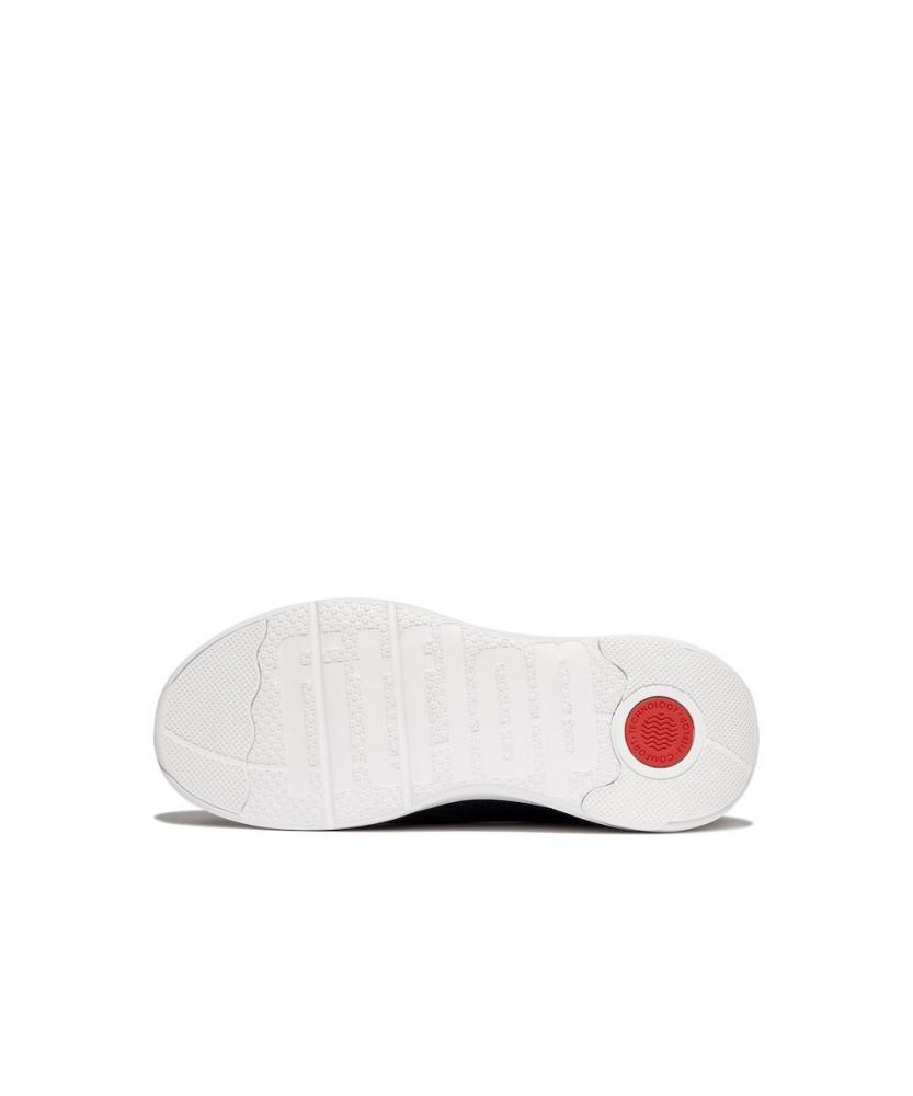 Fitflop [Super-Q] Женские вязаные слипоны - Черный/Серебристый (Ft59K2N233)