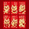 6Pcs Chinese Dragon Red Envelopes Unique Design Traditional Luck Money Bags for Spring Festival Celebrations