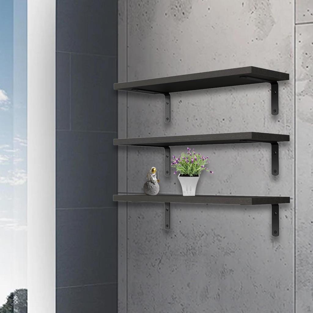 3 шт. настенные деревянные подвесные полки, универсальные, экономящие пространство, декоративные для