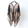 Shawls Summer Beach Sexy Women Fashion Print Chiffon Smock Bikini Cover Up Loose Blouse Sunscreen Comfortable Poncho Hot